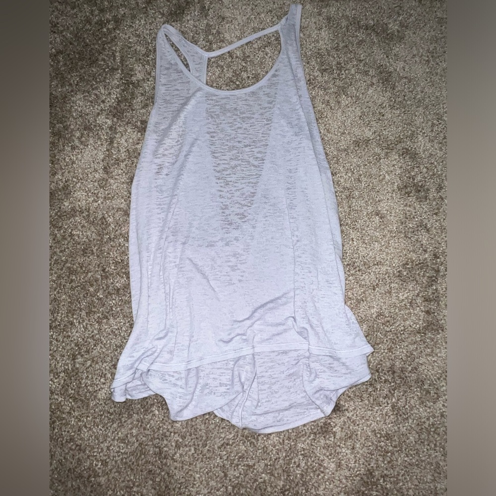 Light blue / see through lululemon women’s tank top
